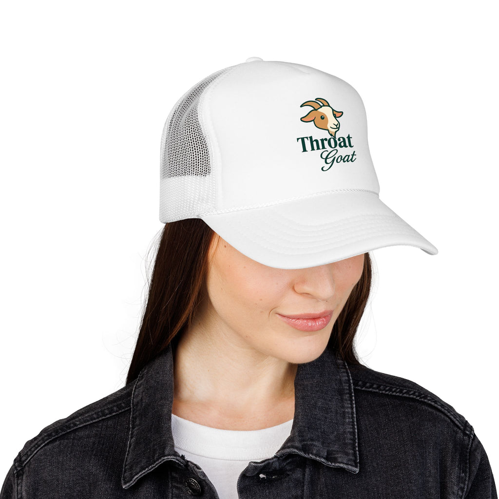 Trucker Hat — 'Throat Goat' Vintage Goat Logo Foam Cap