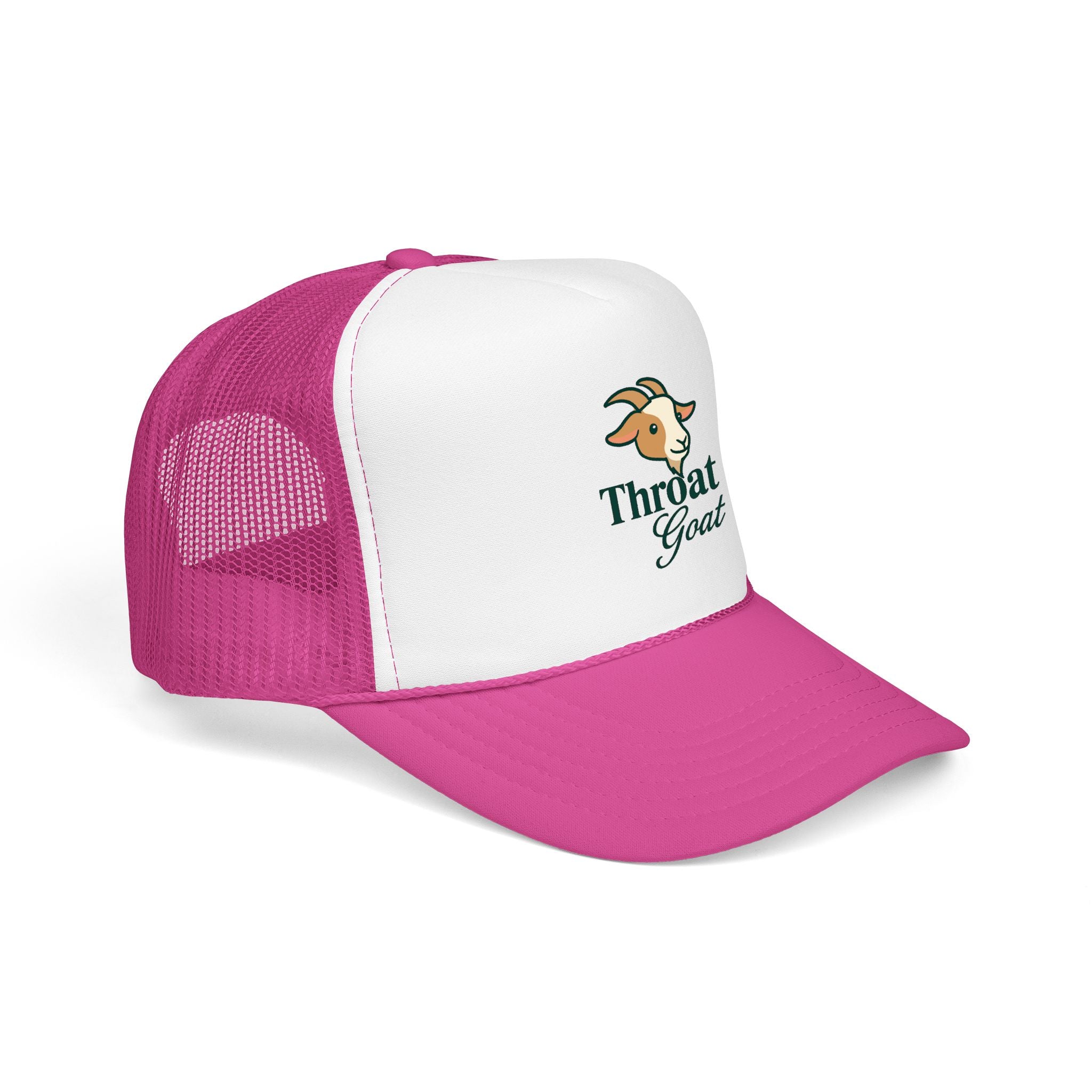 Trucker Hat — 'Throat Goat' Vintage Goat Logo Foam Cap