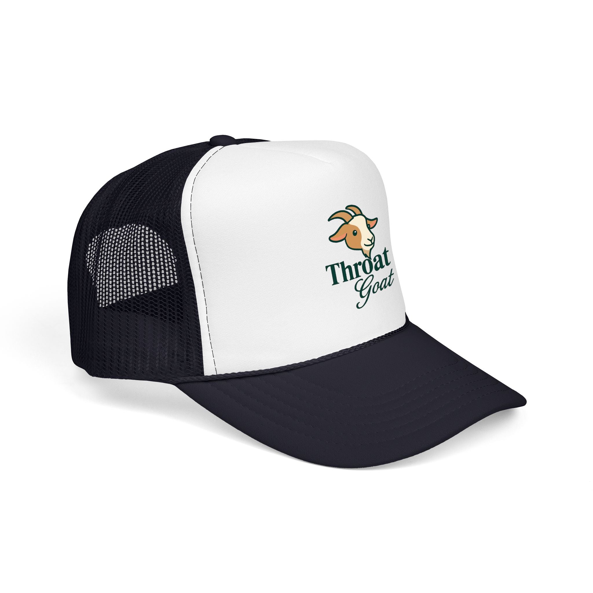 Trucker Hat — 'Throat Goat' Vintage Goat Logo Foam Cap