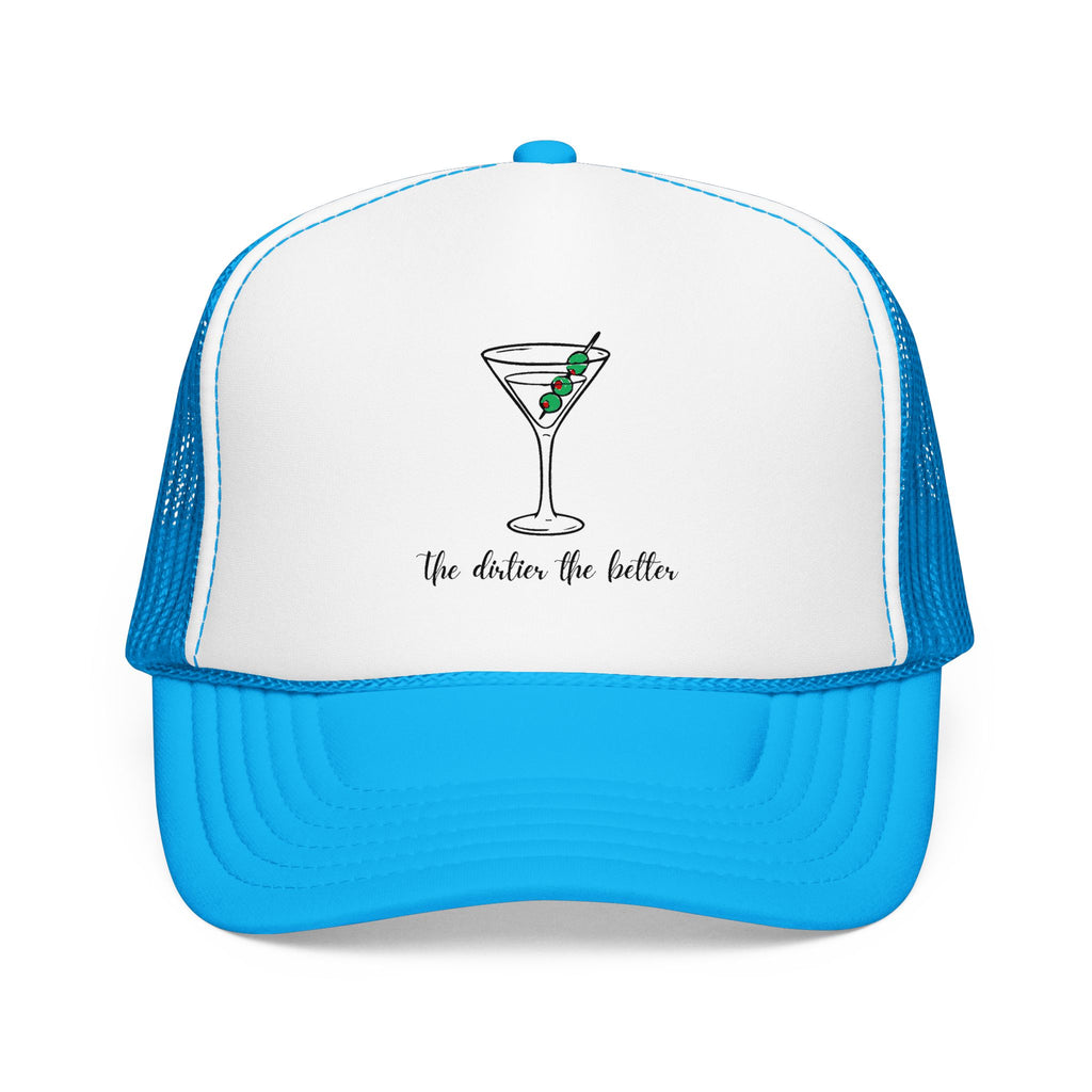 Martini Foam Trucker Hat — 'The Drink Up Butter' Vintage Cocktail Mesh Cap