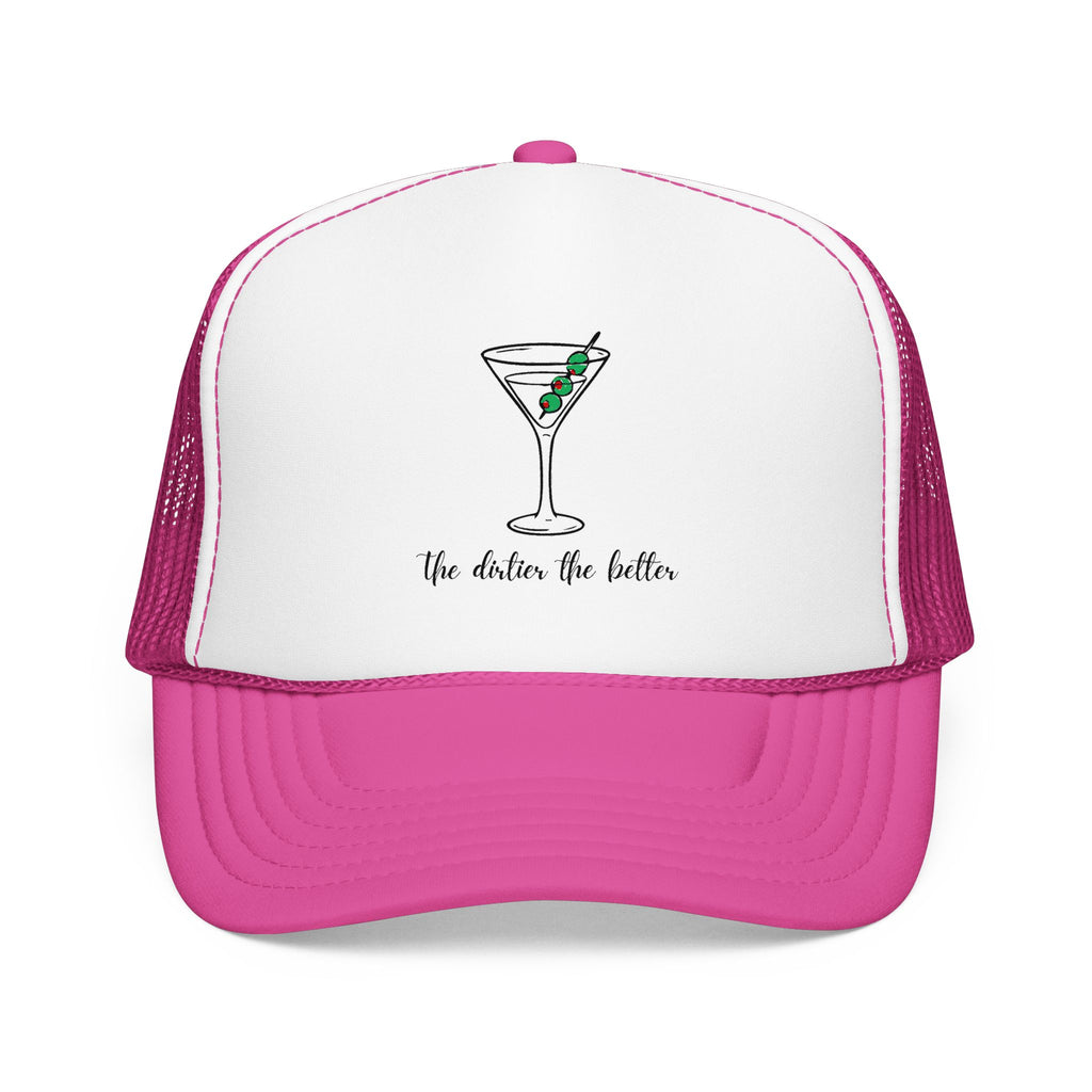 Martini Foam Trucker Hat — 'The Drink Up Butter' Vintage Cocktail Mesh Cap
