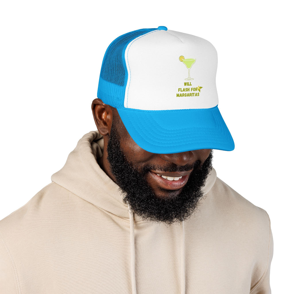 Margarita Foam Trucker Hat — "Still Plays for Margaritas" Mesh Cap
