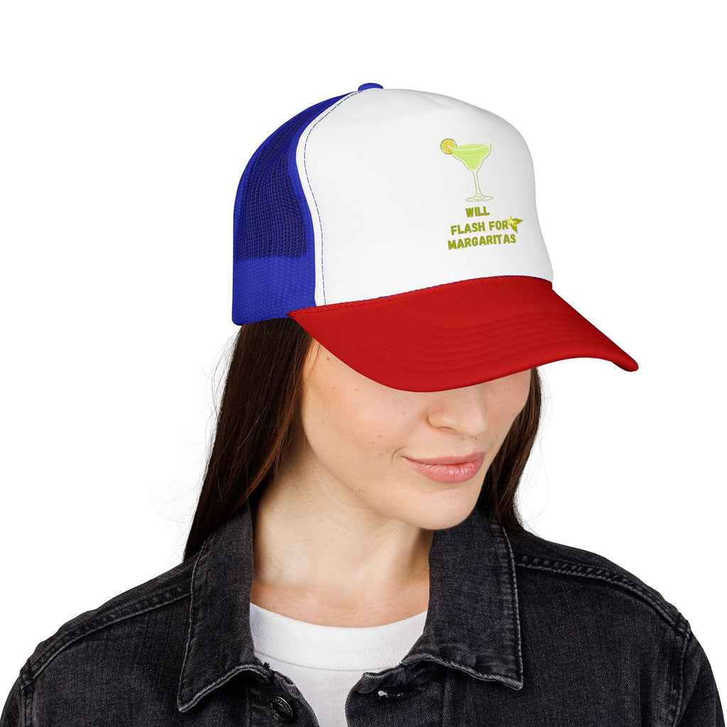 Margarita Foam Trucker Hat — "Still Plays for Margaritas" Mesh Cap