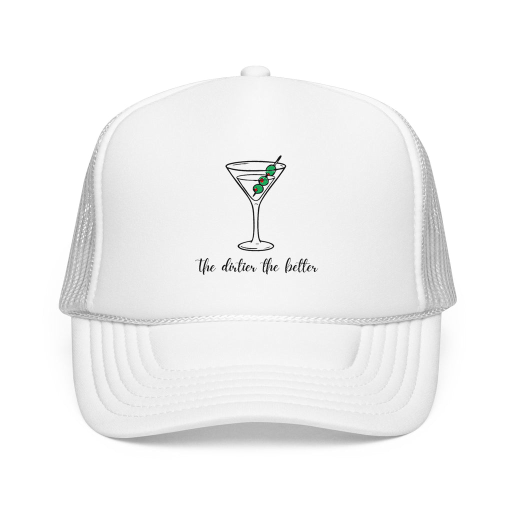 Martini Foam Trucker Hat — 'The Drink Up Butter' Vintage Cocktail Mesh Cap