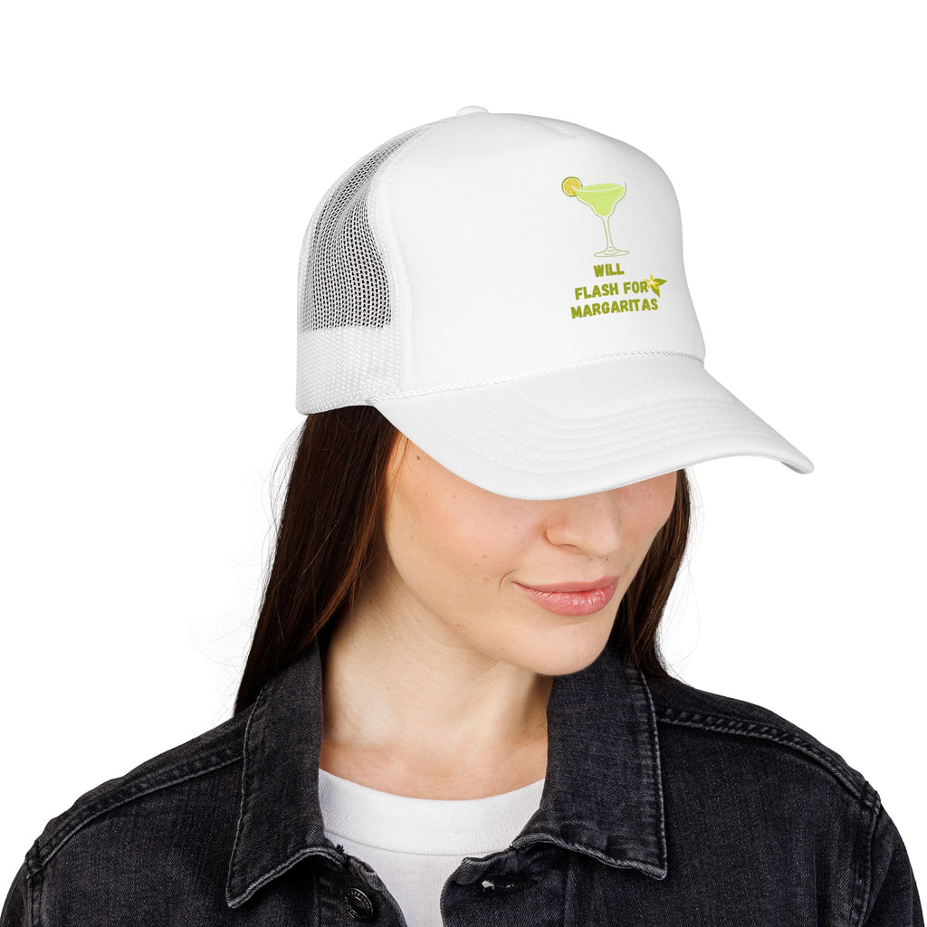 Margarita Foam Trucker Hat — "Still Plays for Margaritas" Mesh Cap