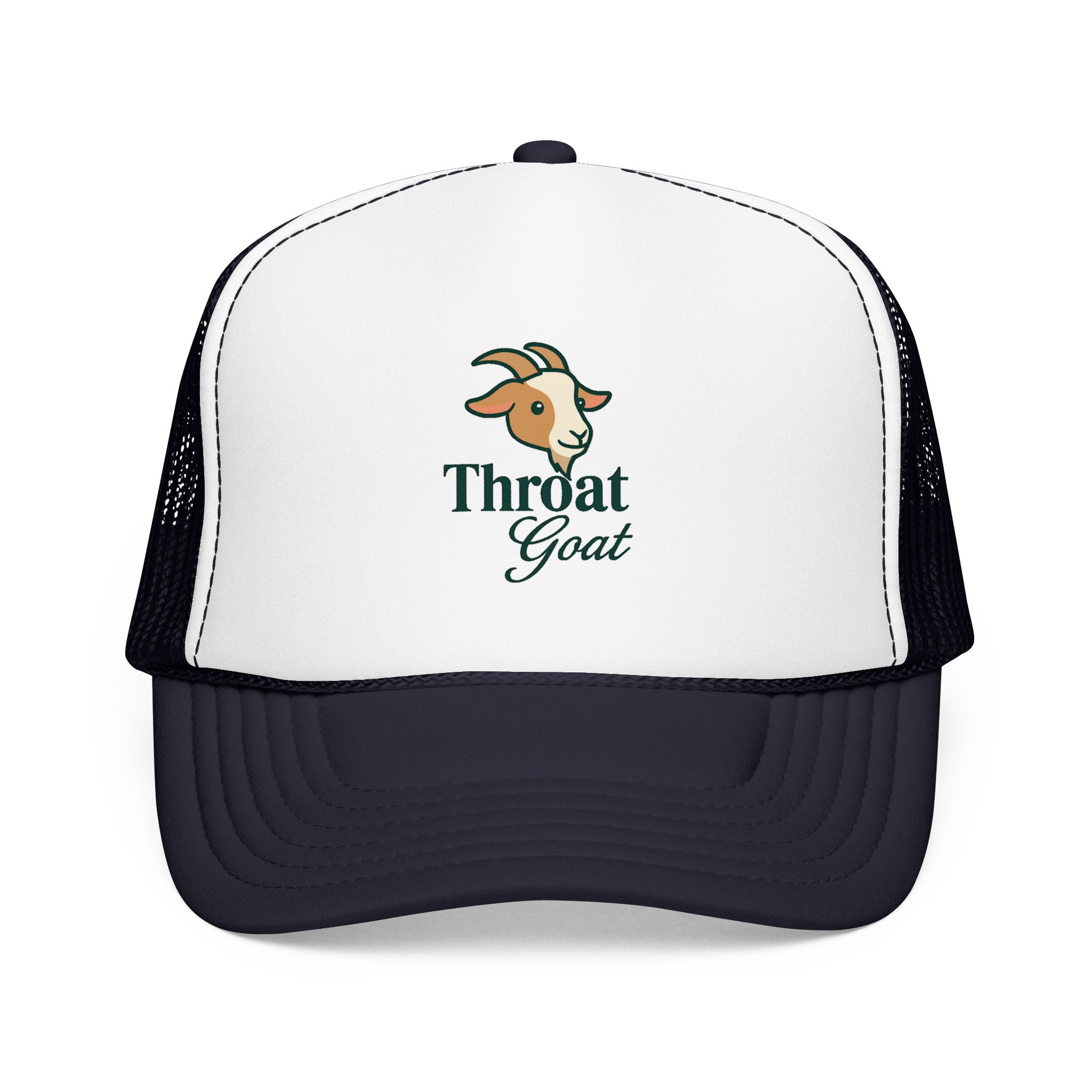 Trucker Hat — 'Throat Goat' Vintage Goat Logo Foam Cap