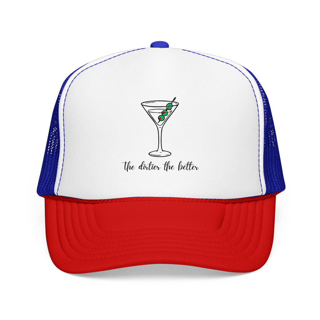Martini Foam Trucker Hat — 'The Drink Up Butter' Vintage Cocktail Mesh Cap