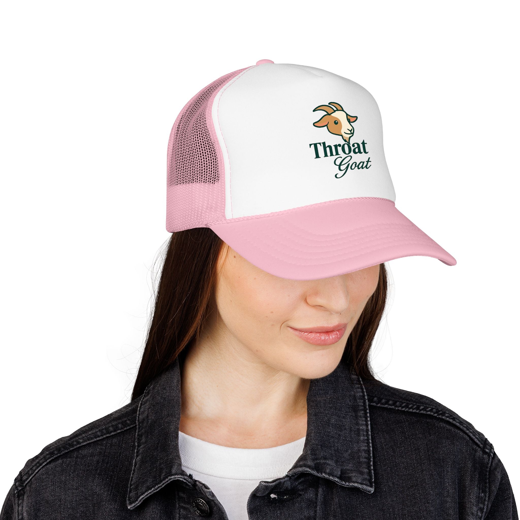 Trucker Hat — 'Throat Goat' Vintage Goat Logo Foam Cap