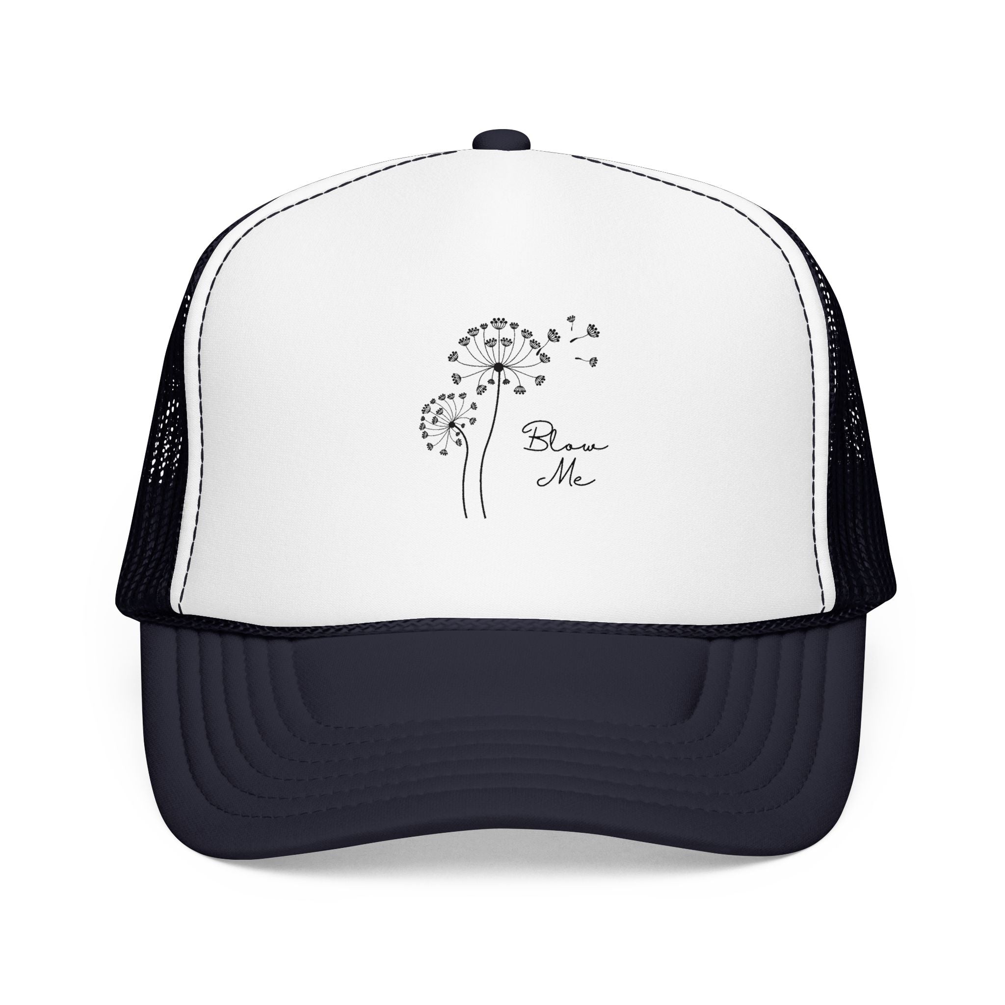 Dandelion Breeze Trucker Hat — 'Make a Wish' Foam Mesh Cap