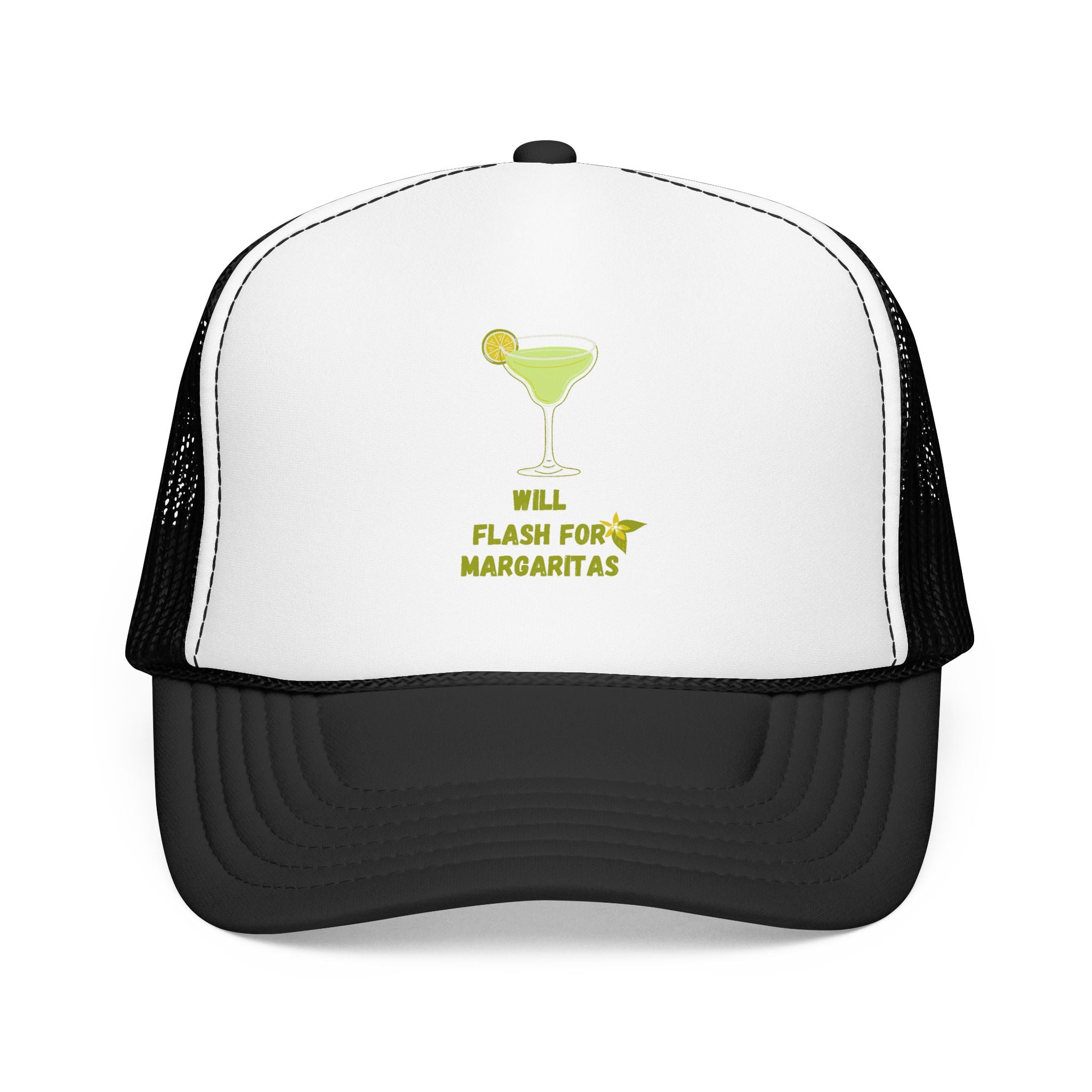 Margarita Foam Trucker Hat — "Still Plays for Margaritas" Mesh Cap