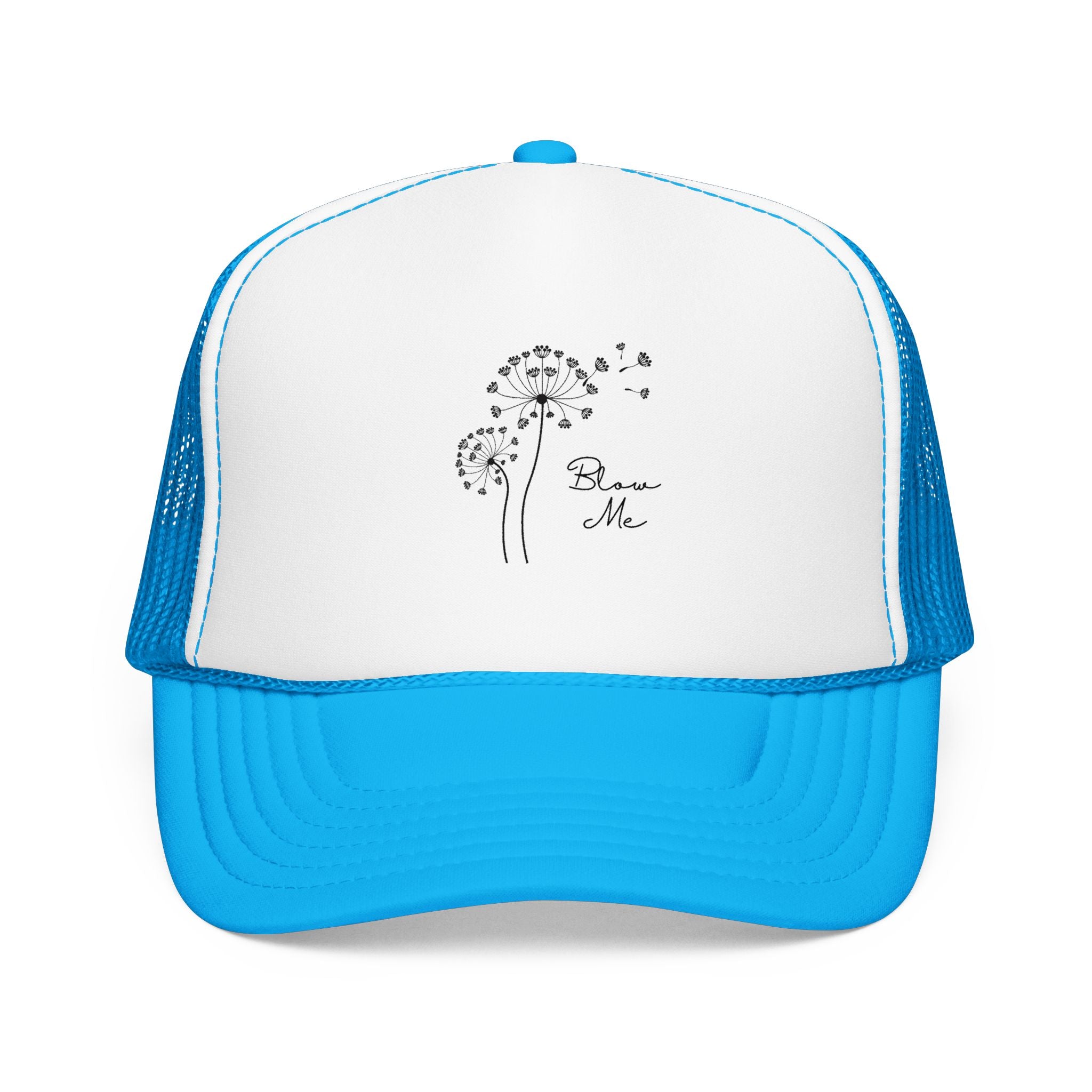 Dandelion Breeze Trucker Hat — 'Make a Wish' Foam Mesh Cap