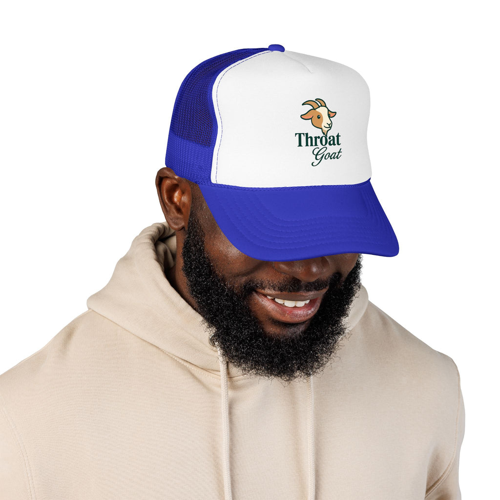 Trucker Hat — 'Throat Goat' Vintage Goat Logo Foam Cap