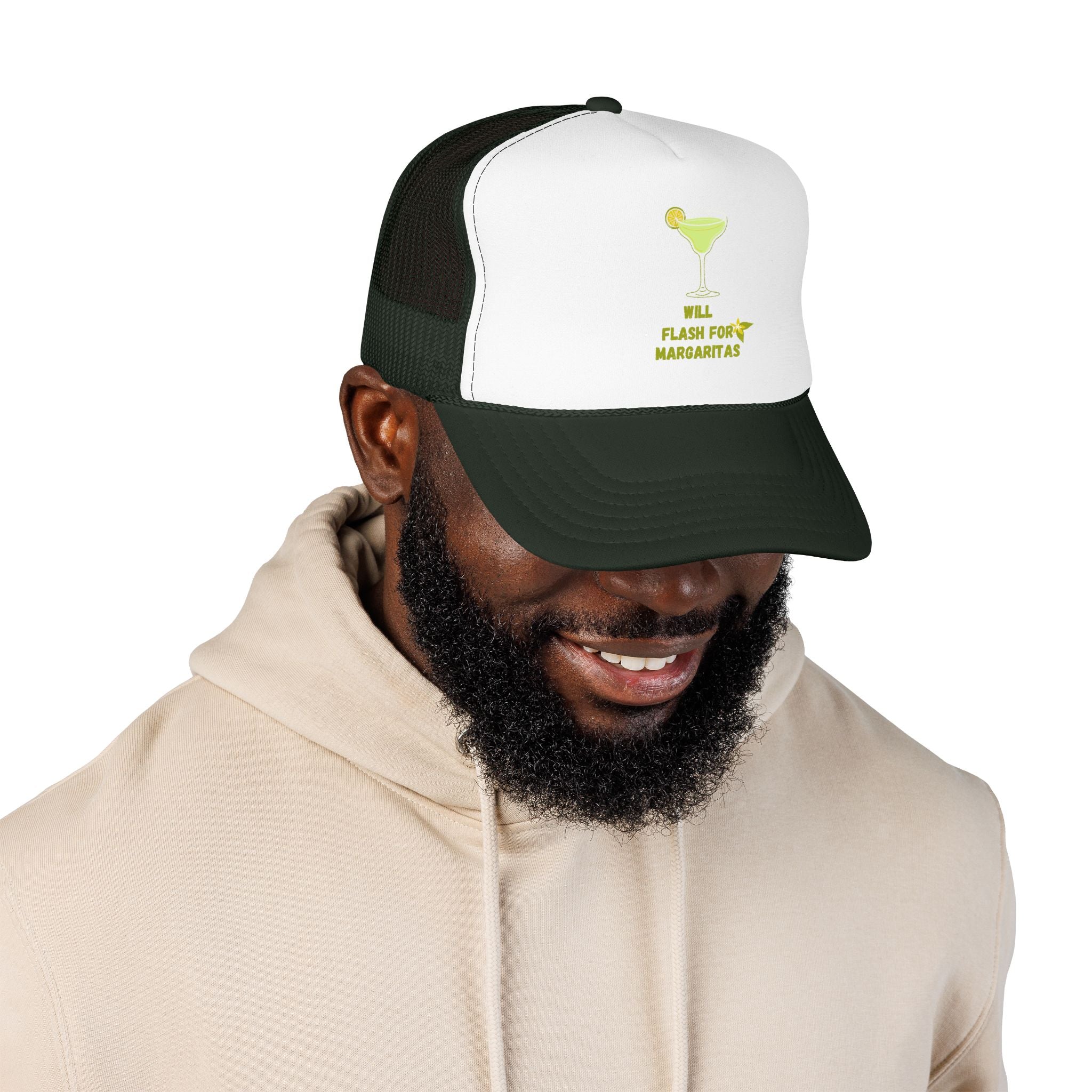 Margarita Foam Trucker Hat — "Still Plays for Margaritas" Mesh Cap