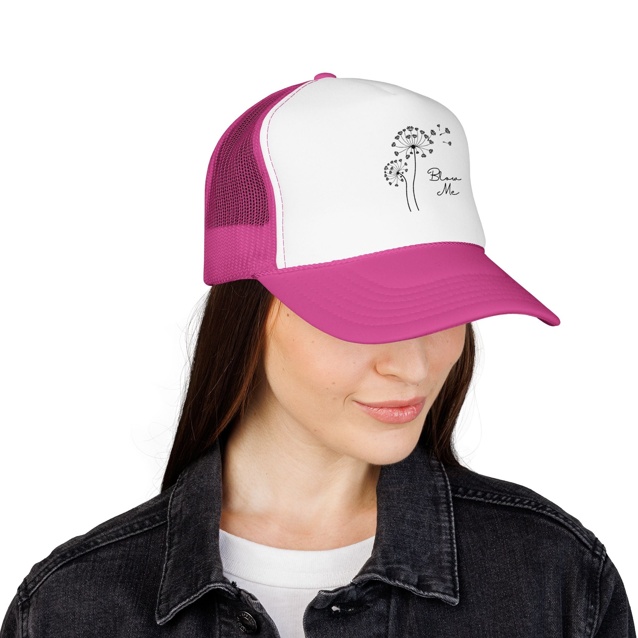 Dandelion Breeze Trucker Hat — 'Make a Wish' Foam Mesh Cap