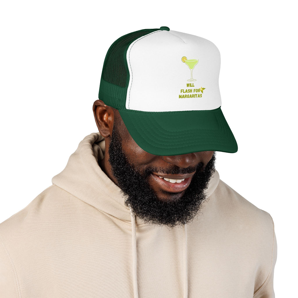 Margarita Foam Trucker Hat — "Still Plays for Margaritas" Mesh Cap