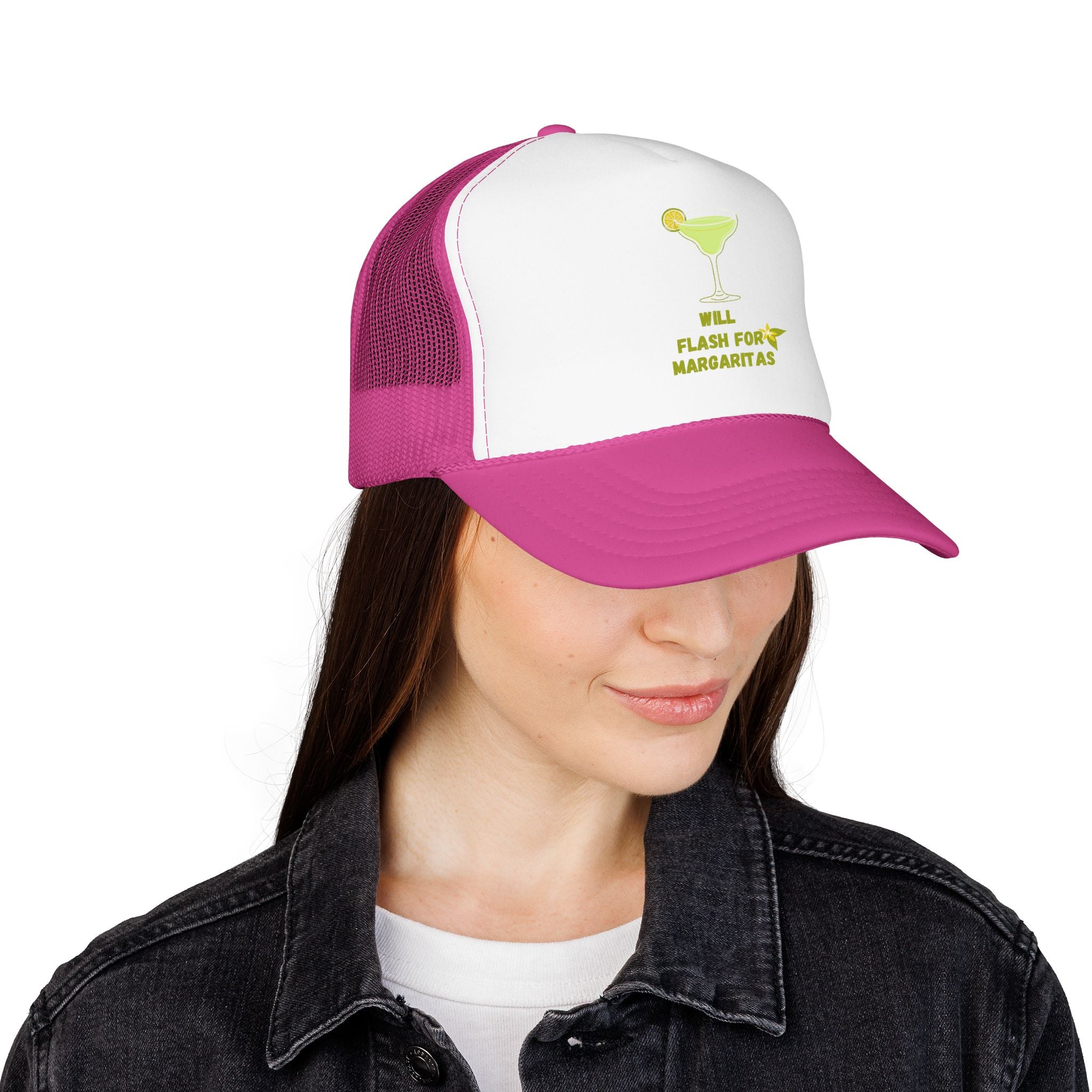 Margarita Foam Trucker Hat — "Still Plays for Margaritas" Mesh Cap