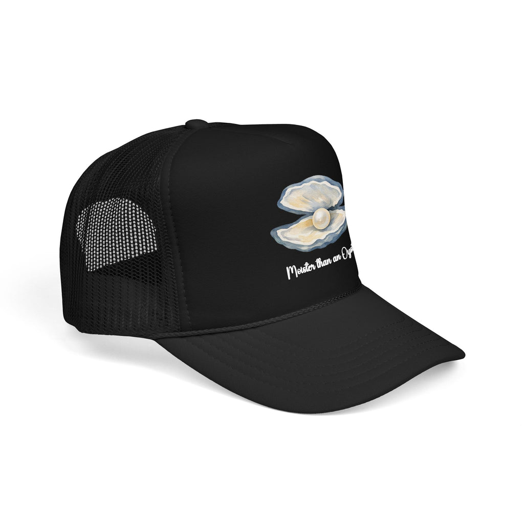 Oyster Pearl Trucker Hat — "Made from an Oyster" Beachy Foam Cap