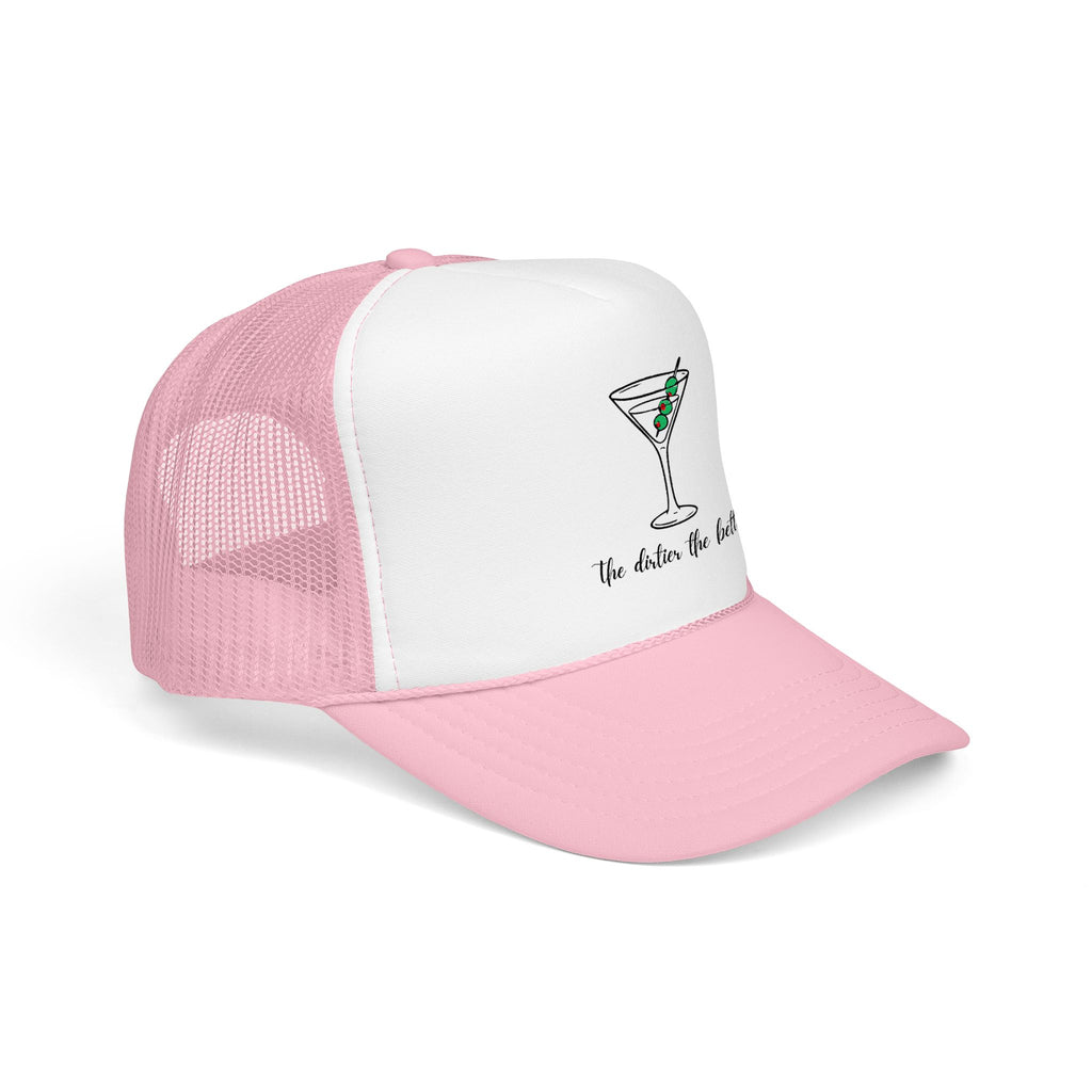 Martini Foam Trucker Hat — 'The Drink Up Butter' Vintage Cocktail Mesh Cap