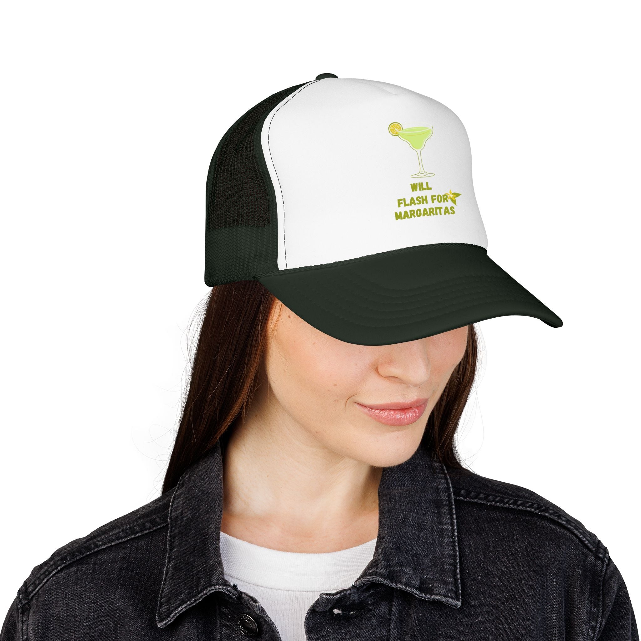 Margarita Foam Trucker Hat — "Still Plays for Margaritas" Mesh Cap