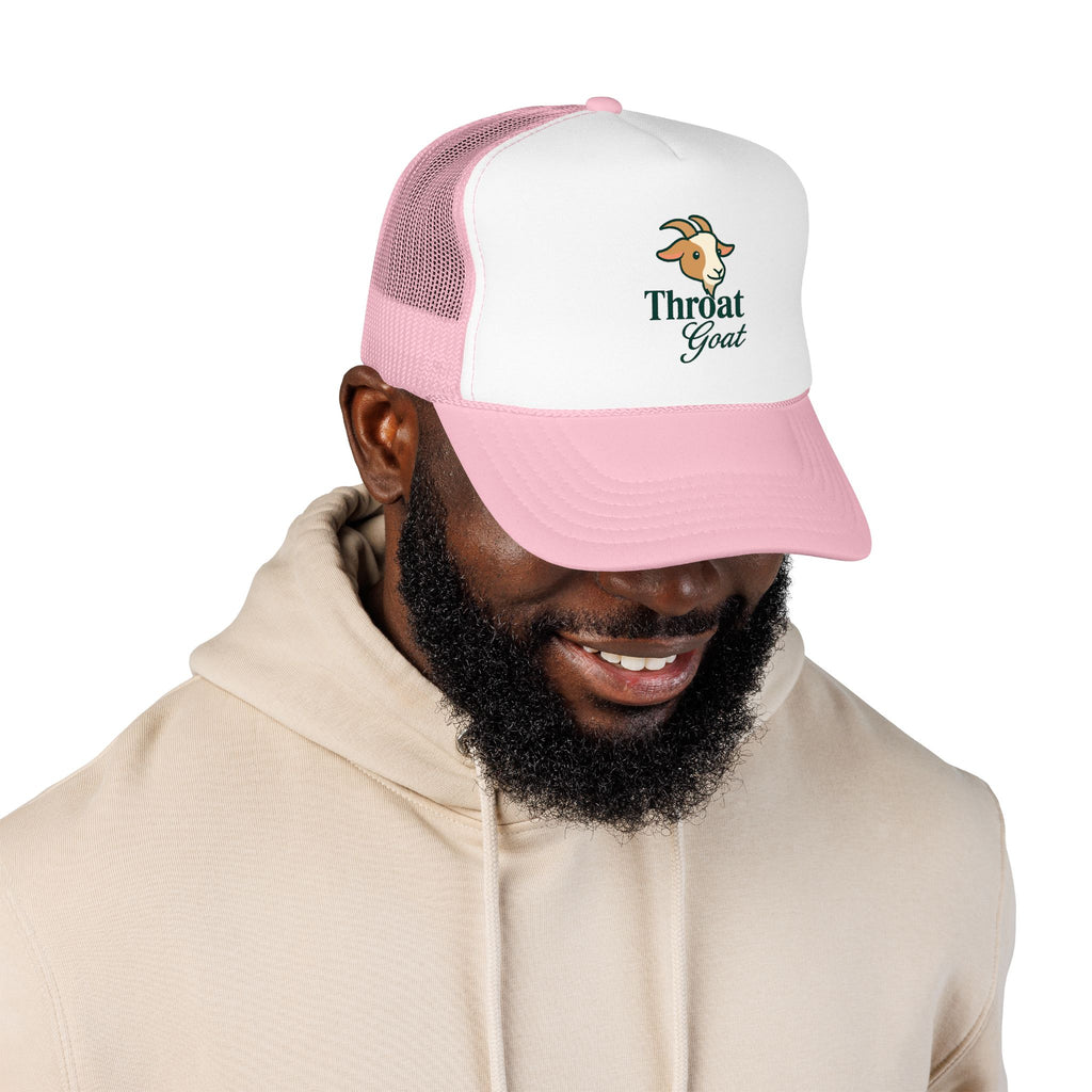 Trucker Hat — 'Throat Goat' Vintage Goat Logo Foam Cap