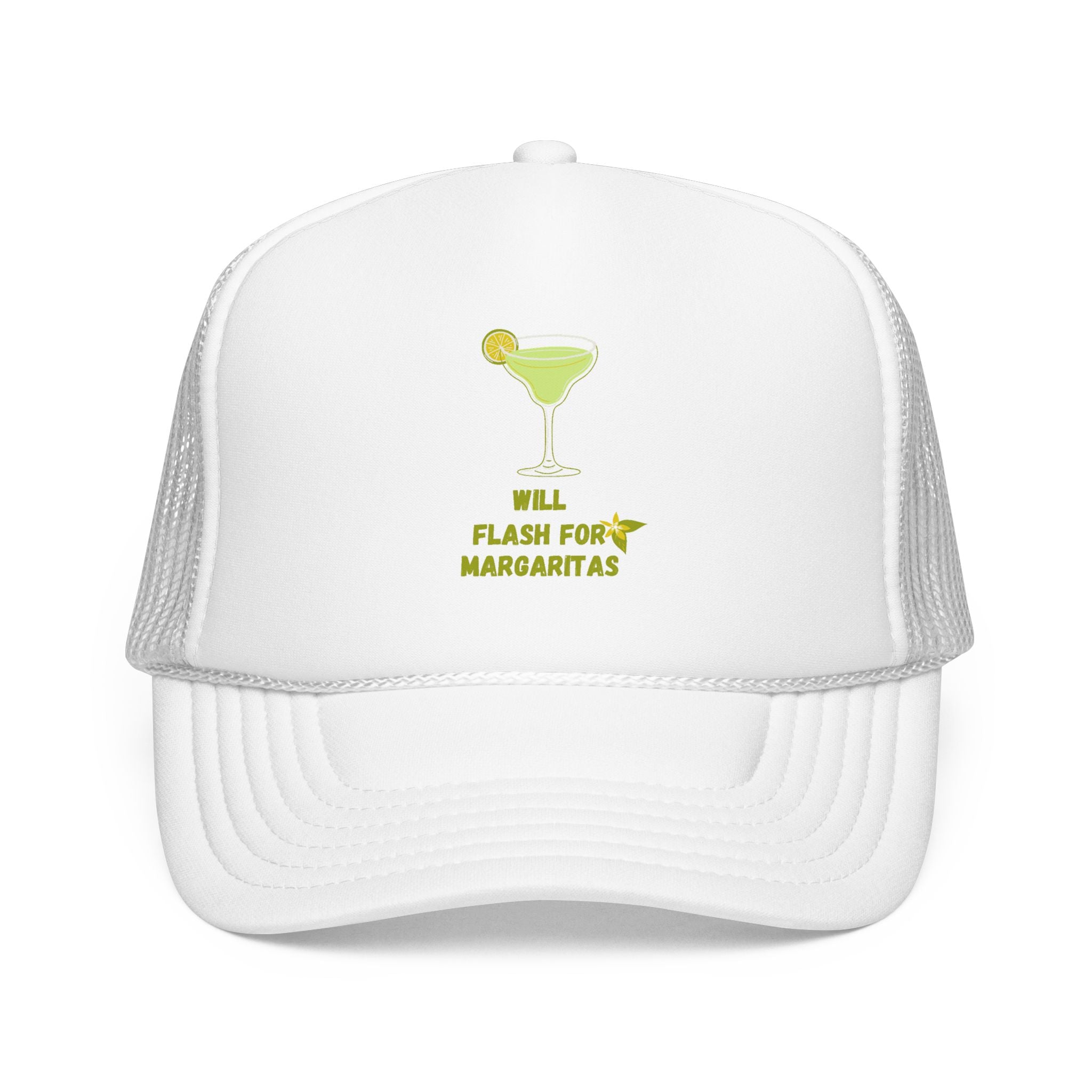 Margarita Foam Trucker Hat — "Still Plays for Margaritas" Mesh Cap