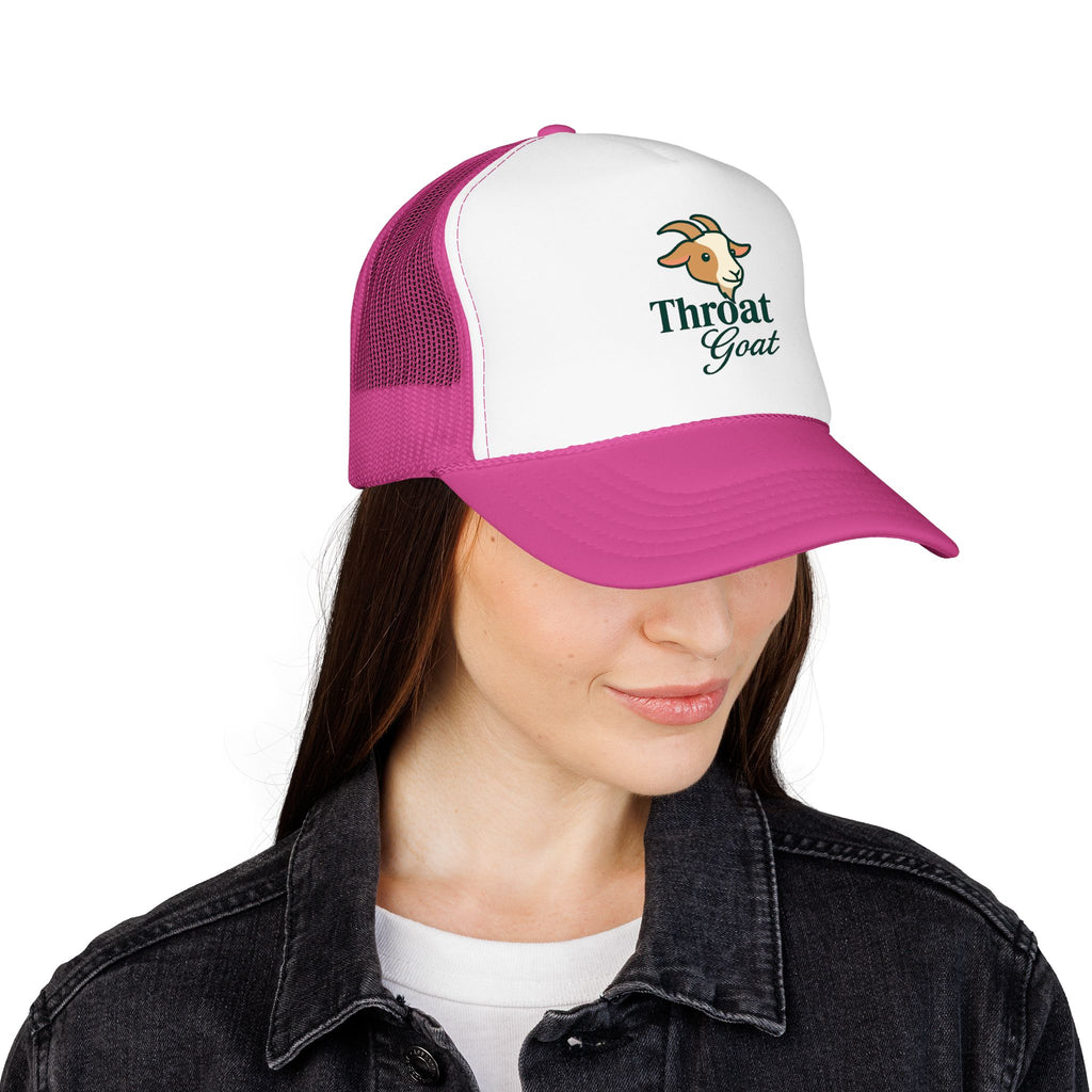 Trucker Hat — 'Throat Goat' Vintage Goat Logo Foam Cap
