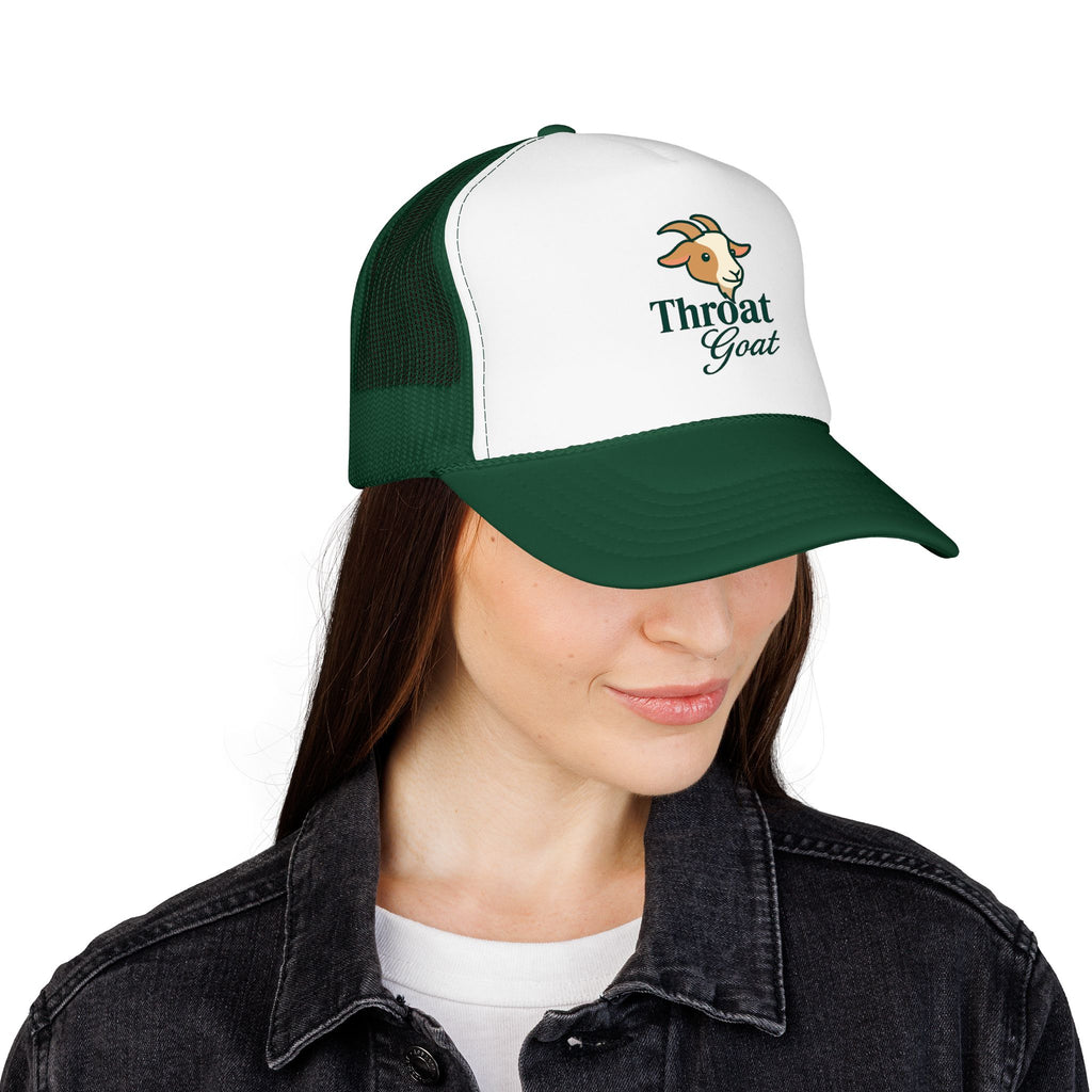 Trucker Hat — 'Throat Goat' Vintage Goat Logo Foam Cap