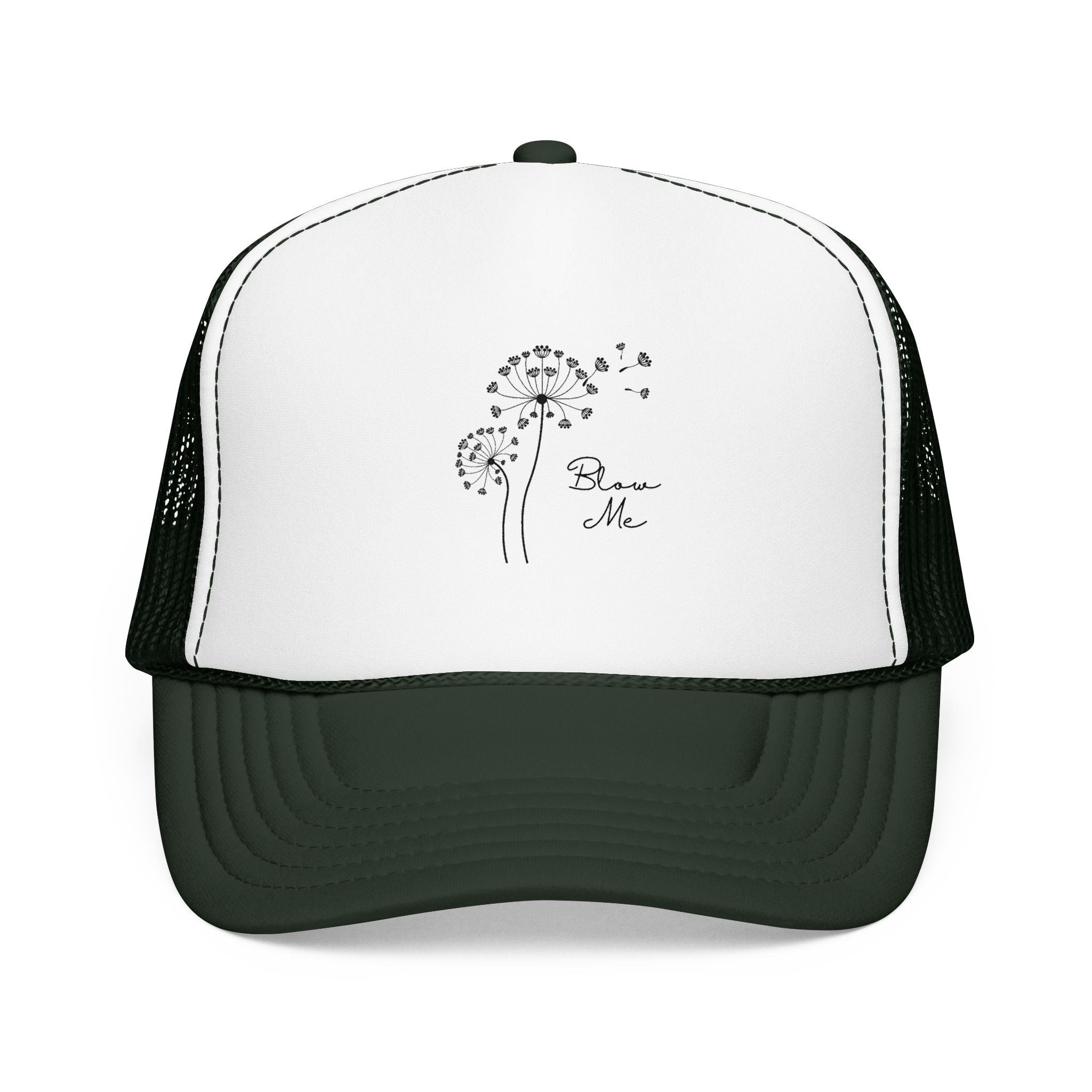 Dandelion Breeze Trucker Hat — 'Make a Wish' Foam Mesh Cap