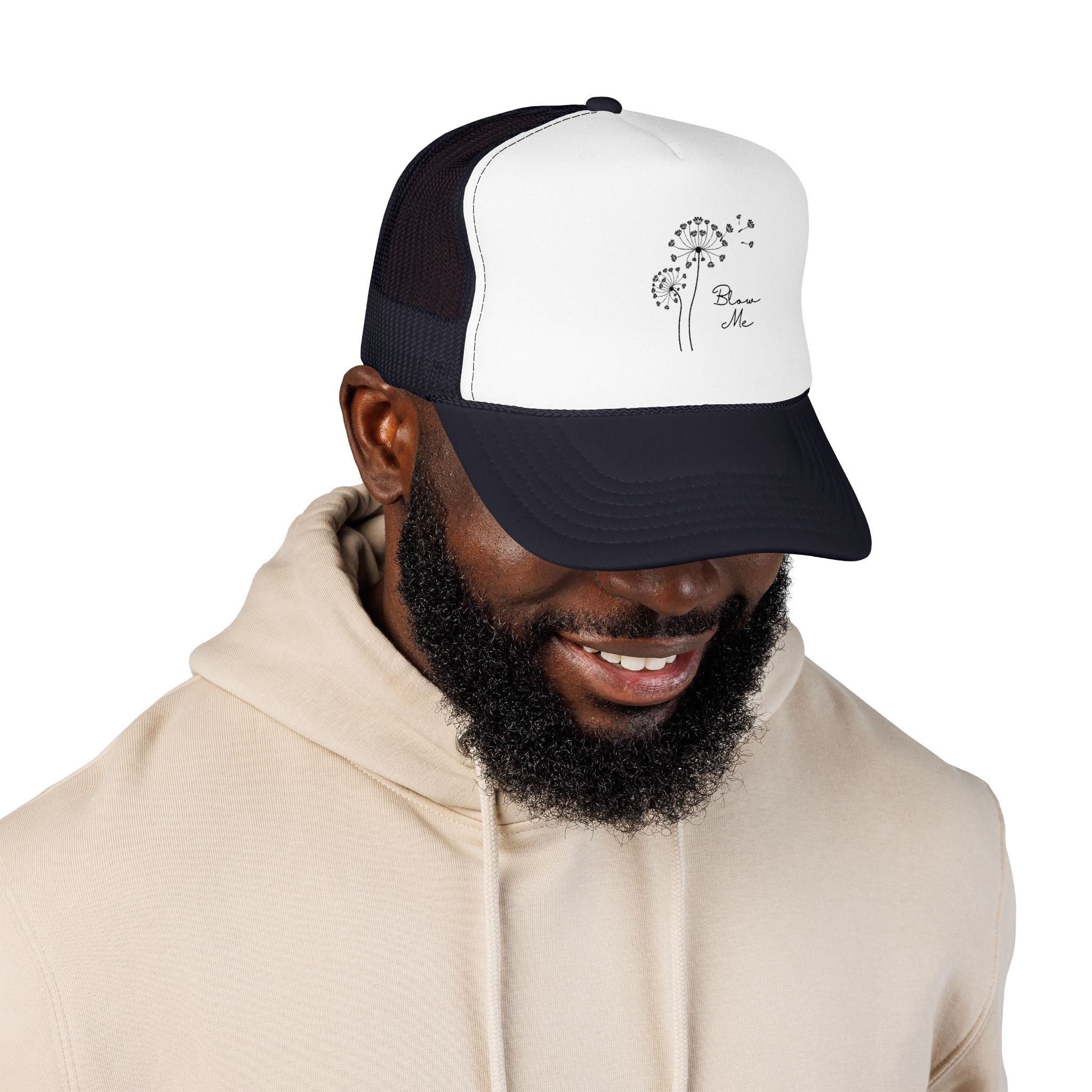 Dandelion Breeze Trucker Hat — 'Make a Wish' Foam Mesh Cap
