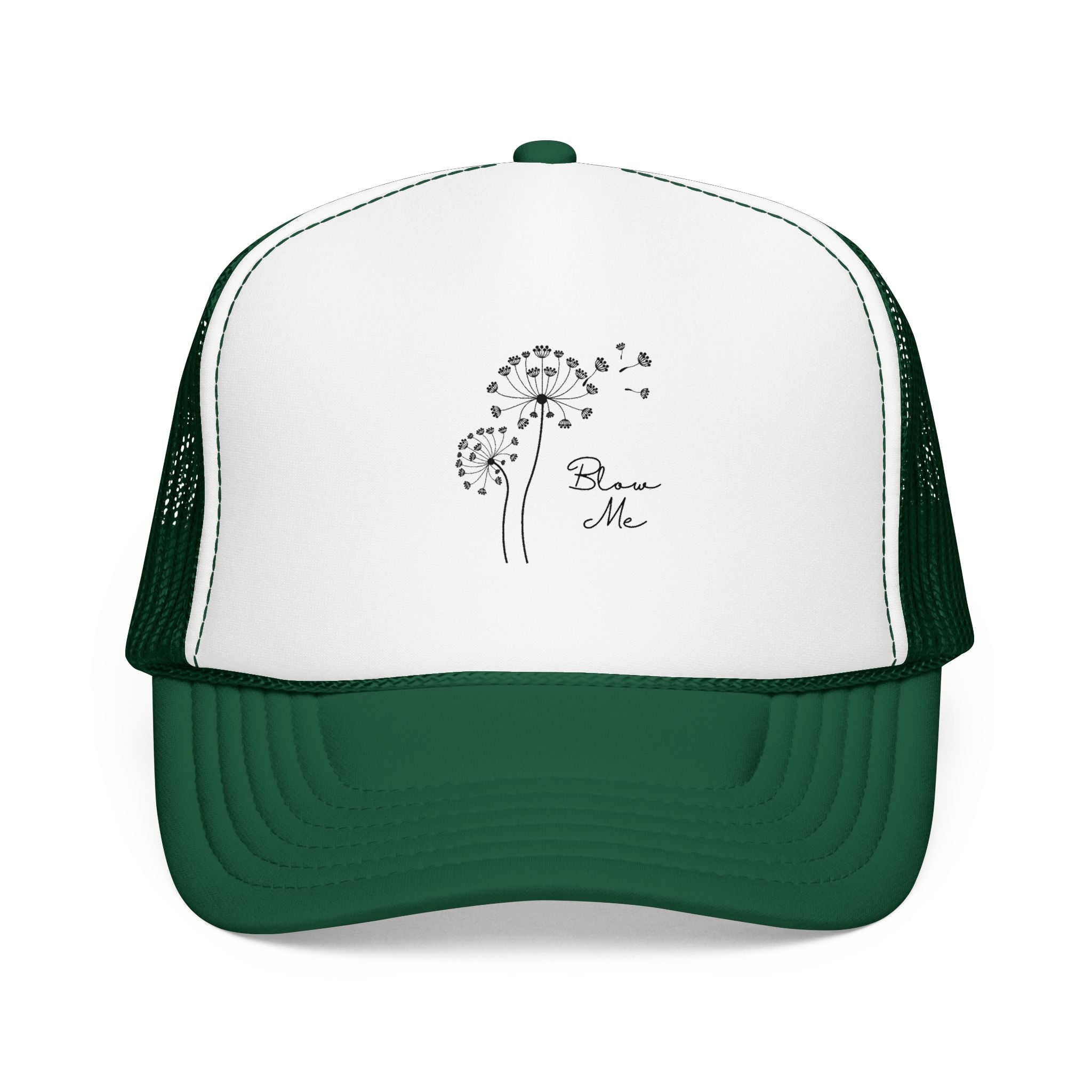 Dandelion Breeze Trucker Hat — 'Make a Wish' Foam Mesh Cap