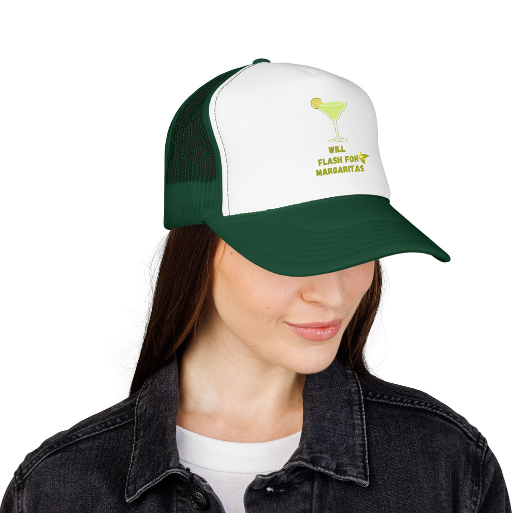 Margarita Foam Trucker Hat — "Still Plays for Margaritas" Mesh Cap