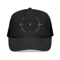 "Too Old to Fight, Still Can Shoot" Foam Trucker Hat - Vintage Shooter Cap
