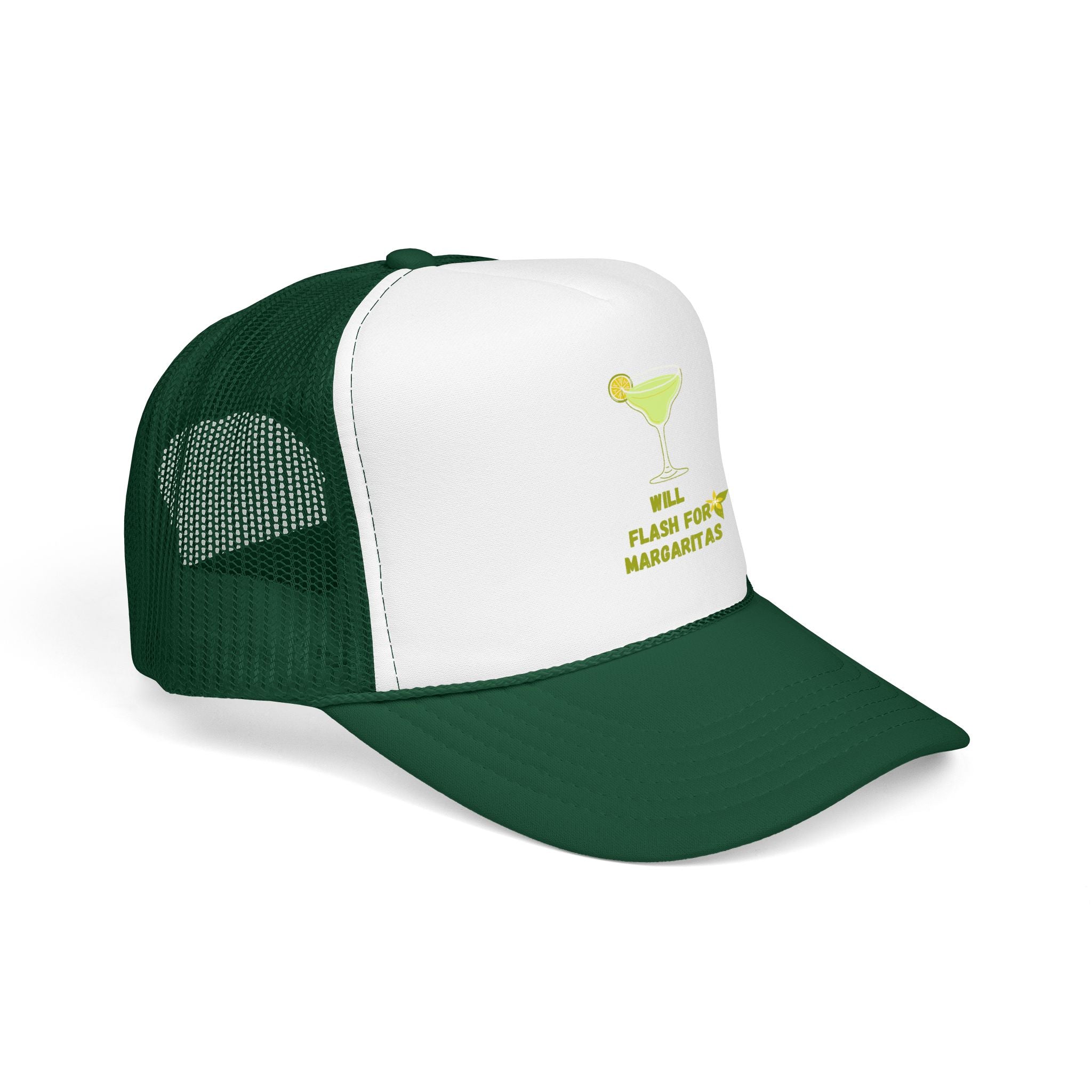 Margarita Foam Trucker Hat — "Still Plays for Margaritas" Mesh Cap