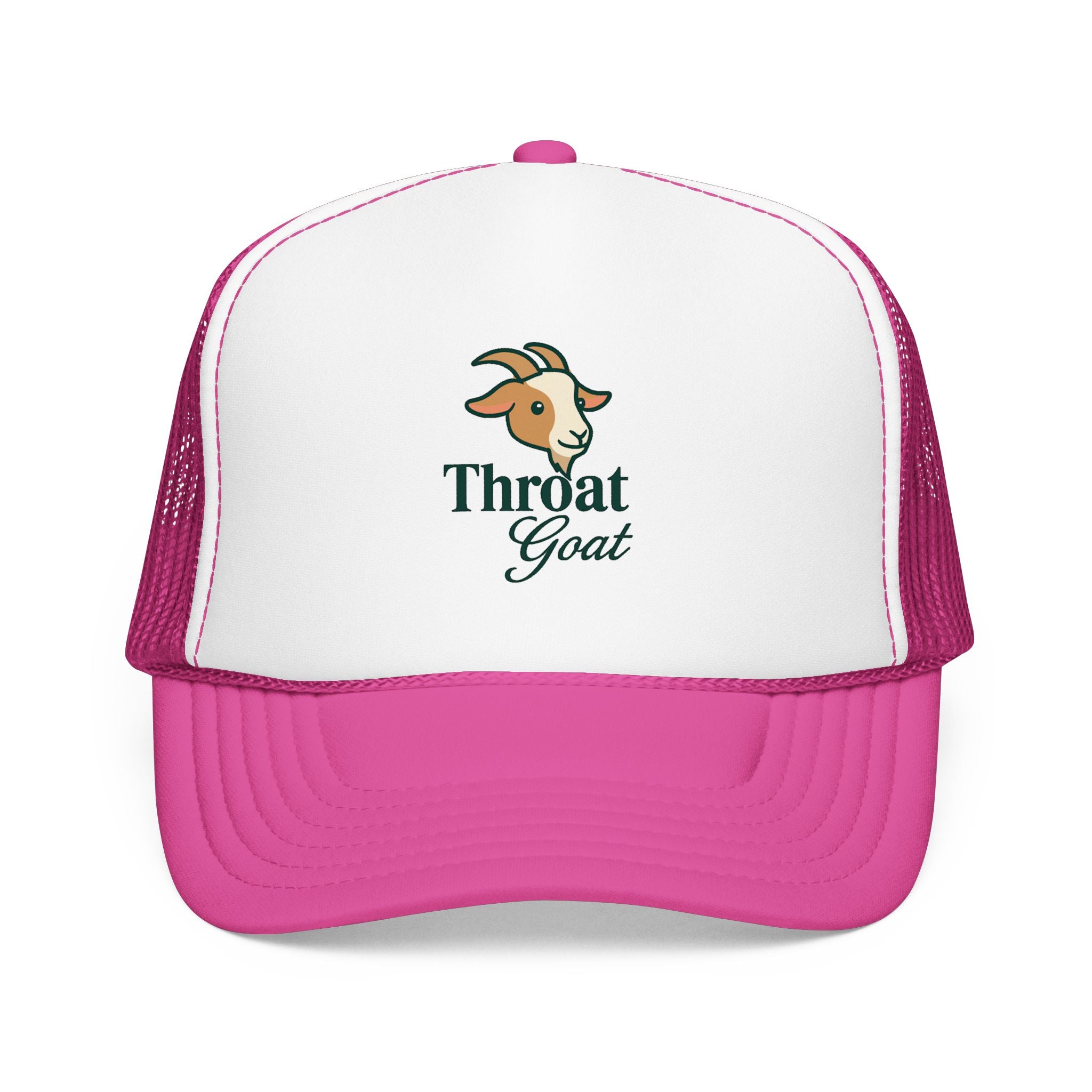Trucker Hat — 'Throat Goat' Vintage Goat Logo Foam Cap