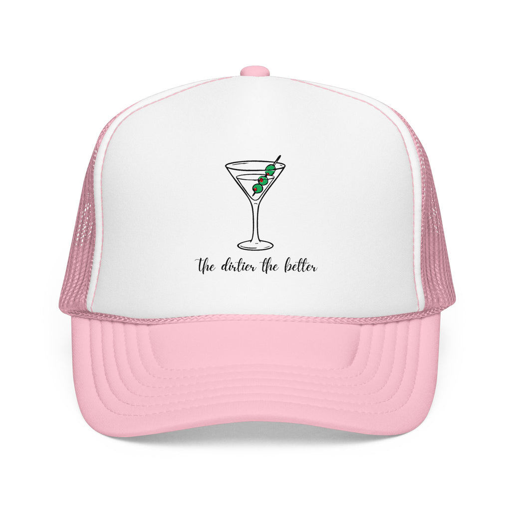 Martini Foam Trucker Hat — 'The Drink Up Butter' Vintage Cocktail Mesh Cap