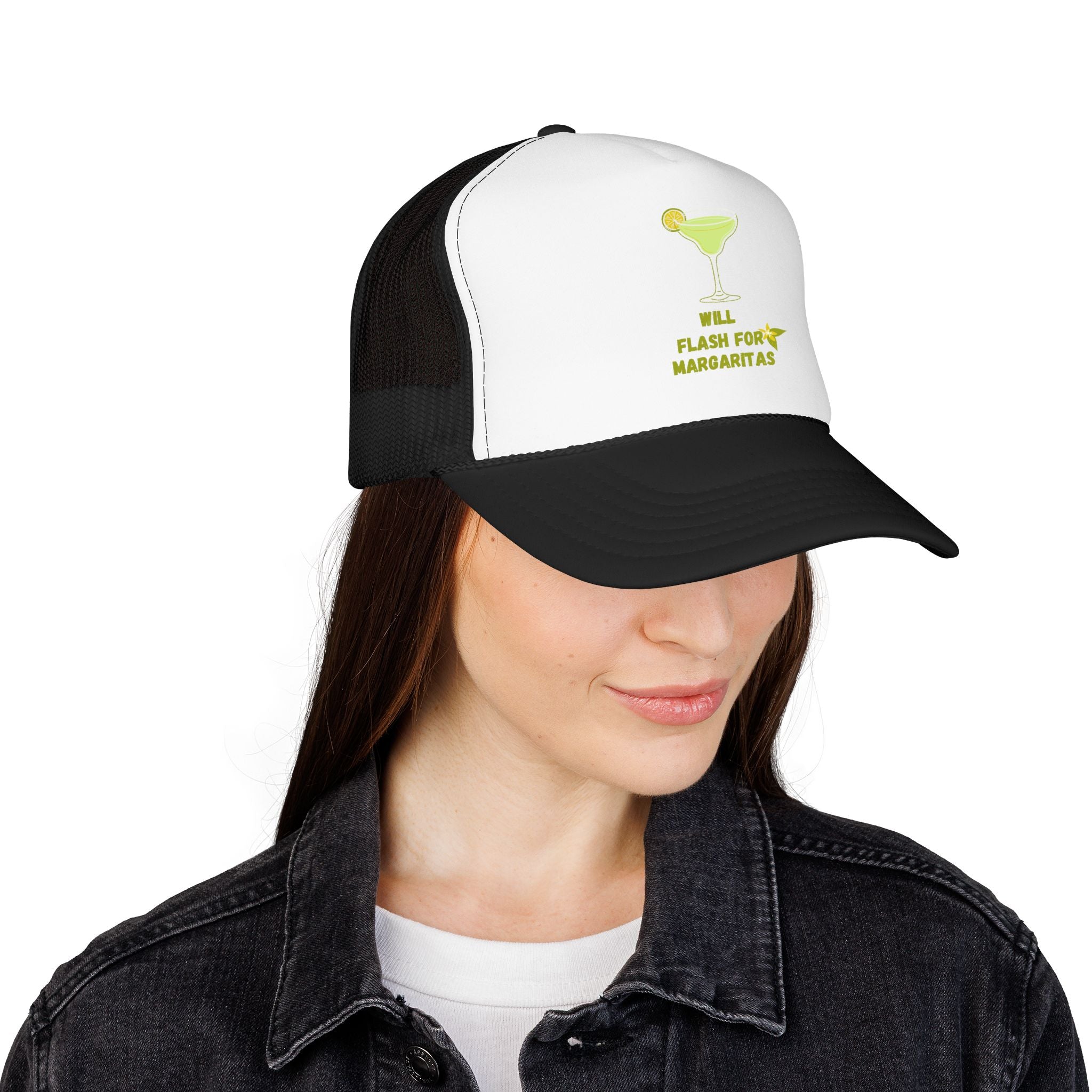 Margarita Foam Trucker Hat — "Still Plays for Margaritas" Mesh Cap
