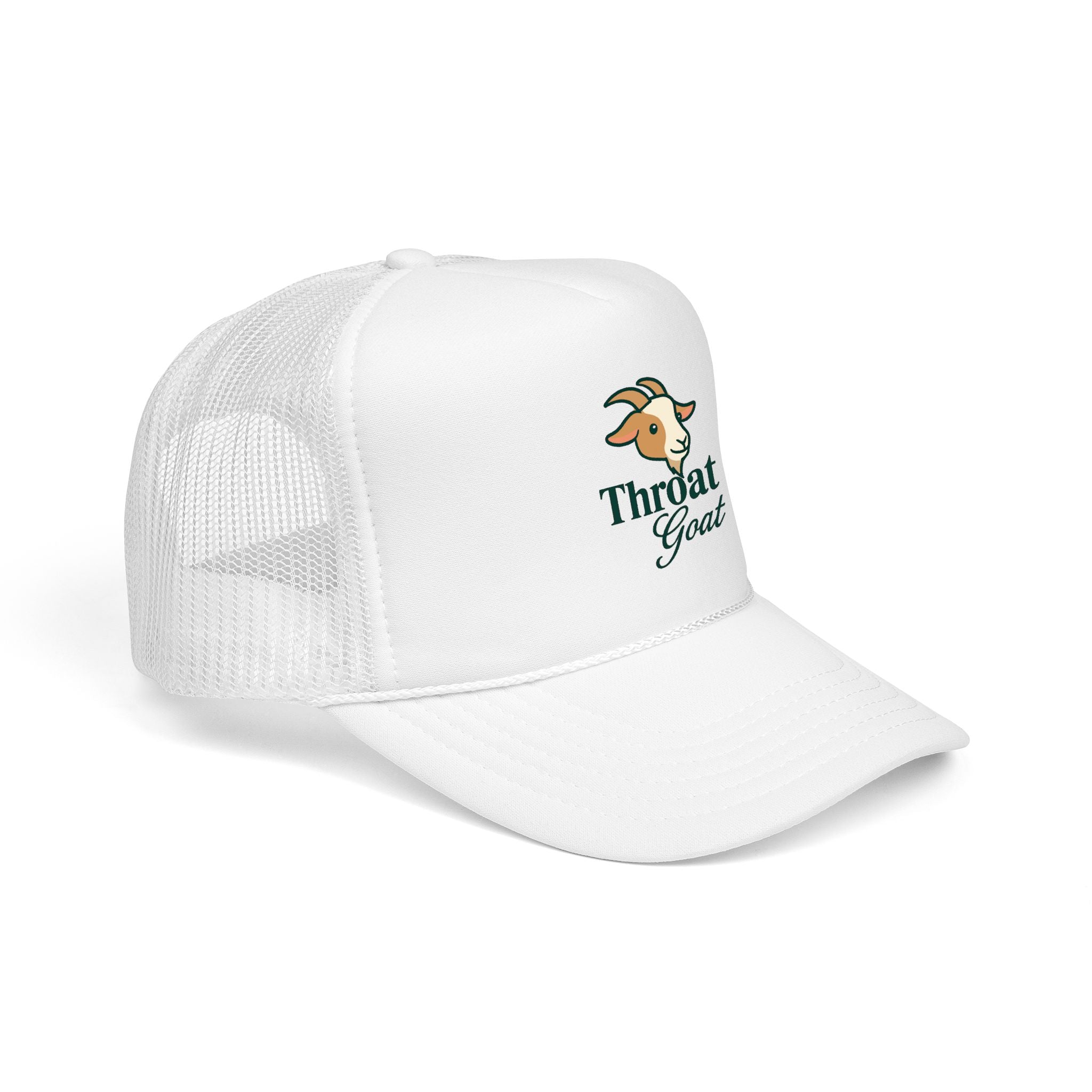 Trucker Hat — 'Throat Goat' Vintage Goat Logo Foam Cap