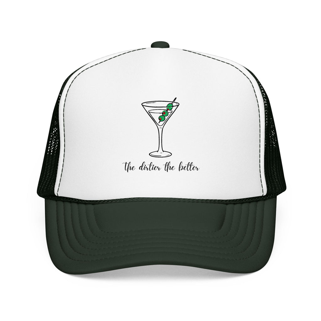 Martini Foam Trucker Hat — 'The Drink Up Butter' Vintage Cocktail Mesh Cap