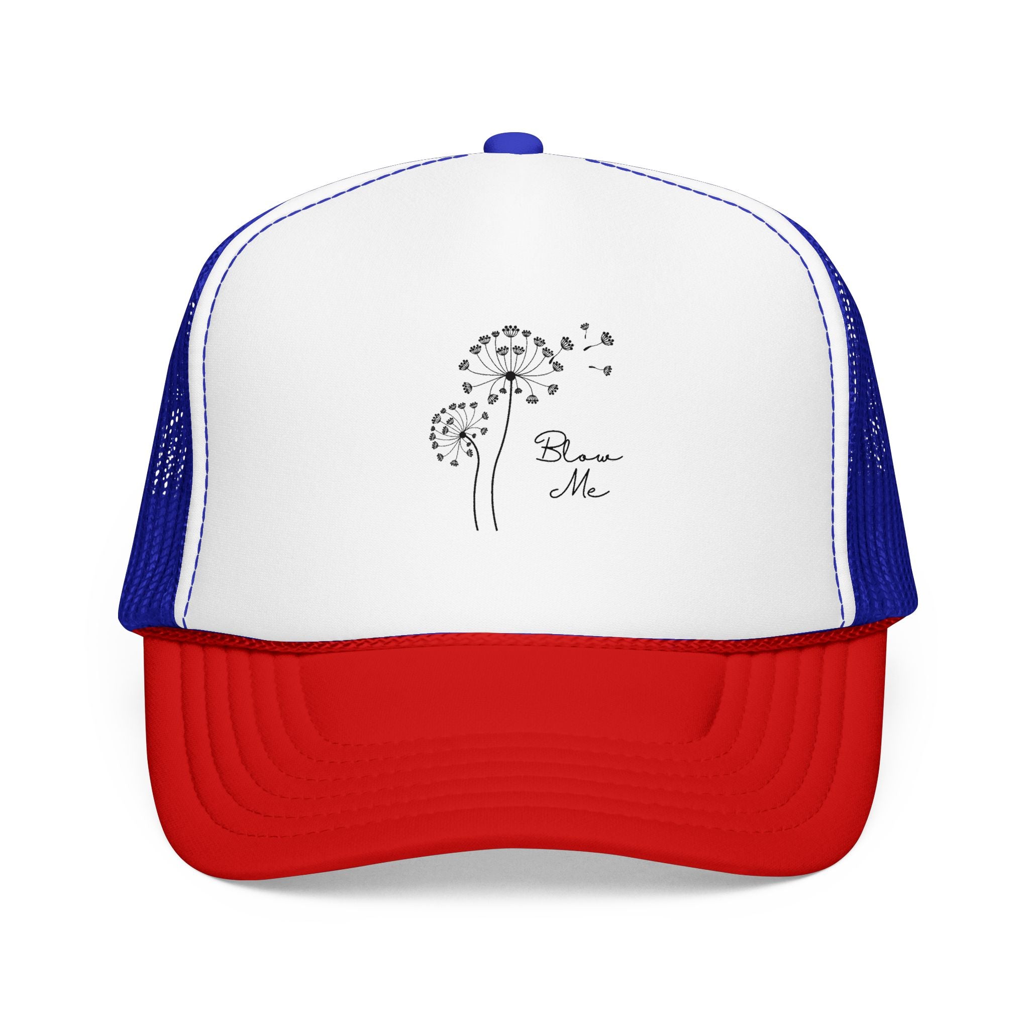 Dandelion Breeze Trucker Hat — 'Make a Wish' Foam Mesh Cap