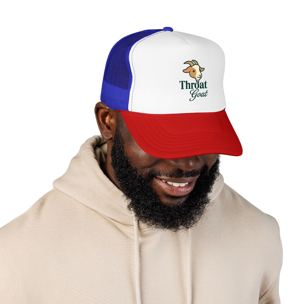 Trucker Hat — 'Throat Goat' Vintage Goat Logo Foam Cap