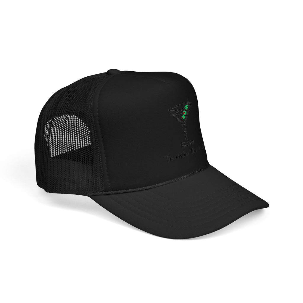 Martini Foam Trucker Hat — 'The Drink Up Butter' Vintage Cocktail Mesh Cap