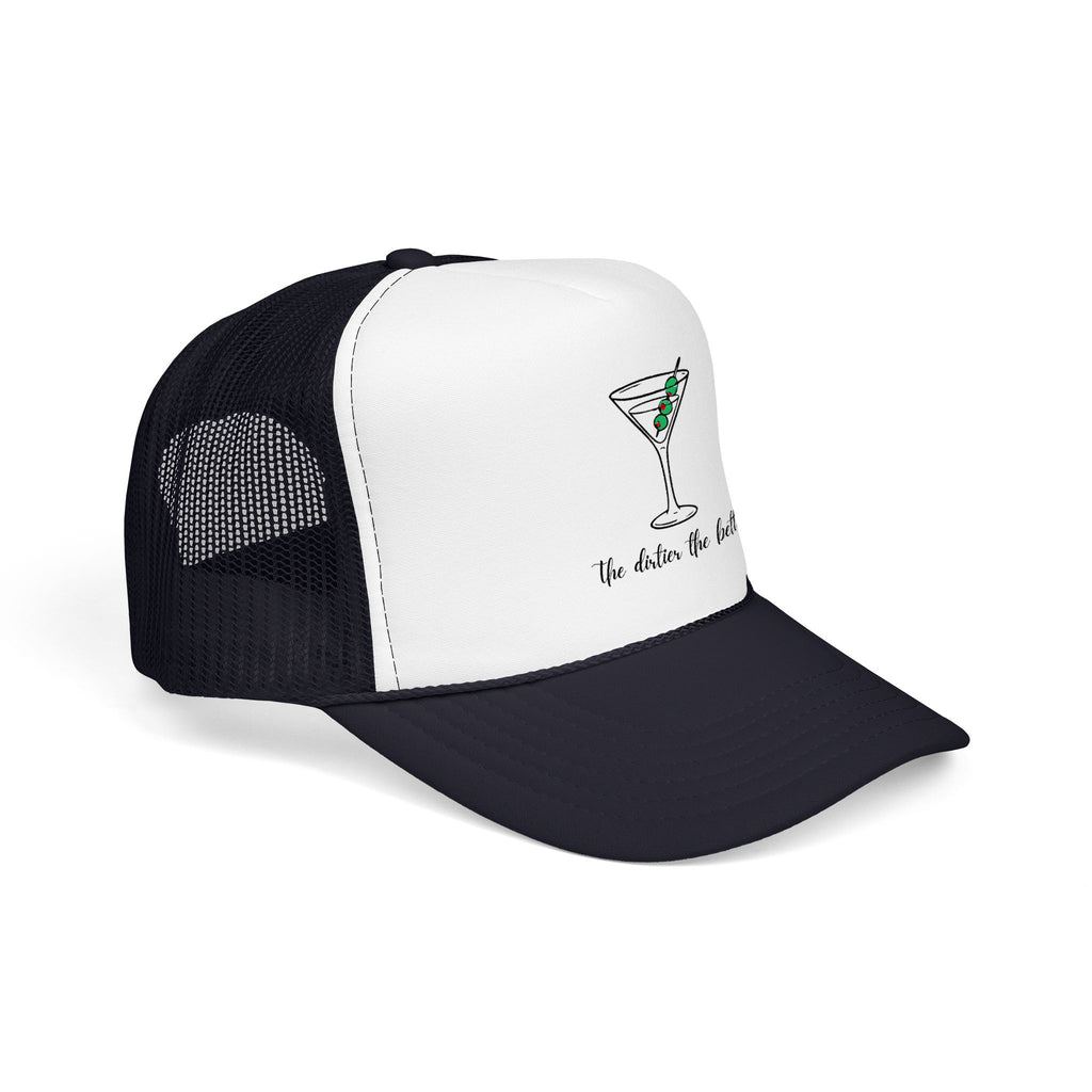 Martini Foam Trucker Hat — 'The Drink Up Butter' Vintage Cocktail Mesh Cap