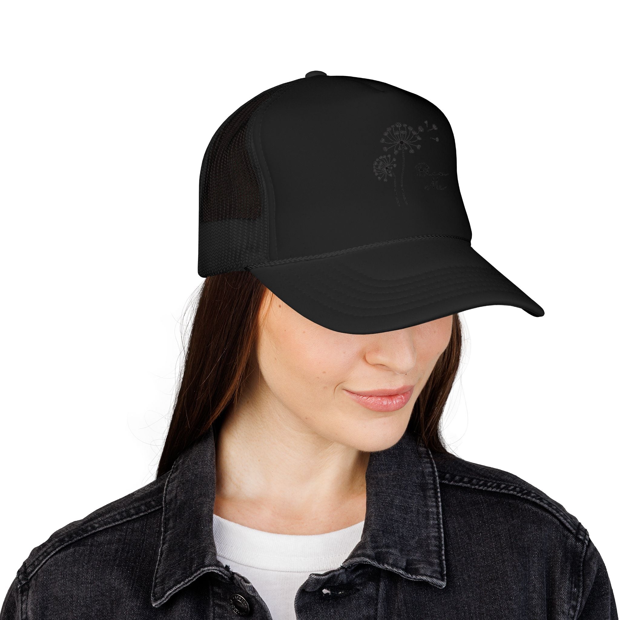 Dandelion Breeze Trucker Hat — 'Make a Wish' Foam Mesh Cap