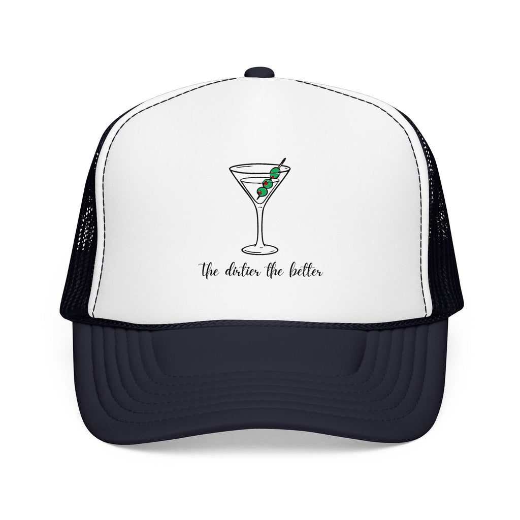 Martini Foam Trucker Hat — 'The Drink Up Butter' Vintage Cocktail Mesh Cap