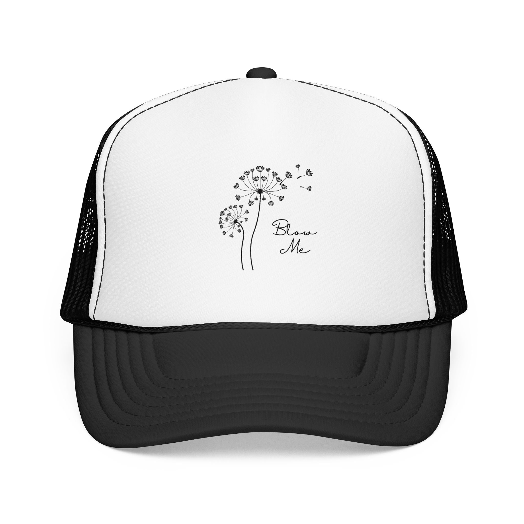 Dandelion Breeze Trucker Hat — 'Make a Wish' Foam Mesh Cap