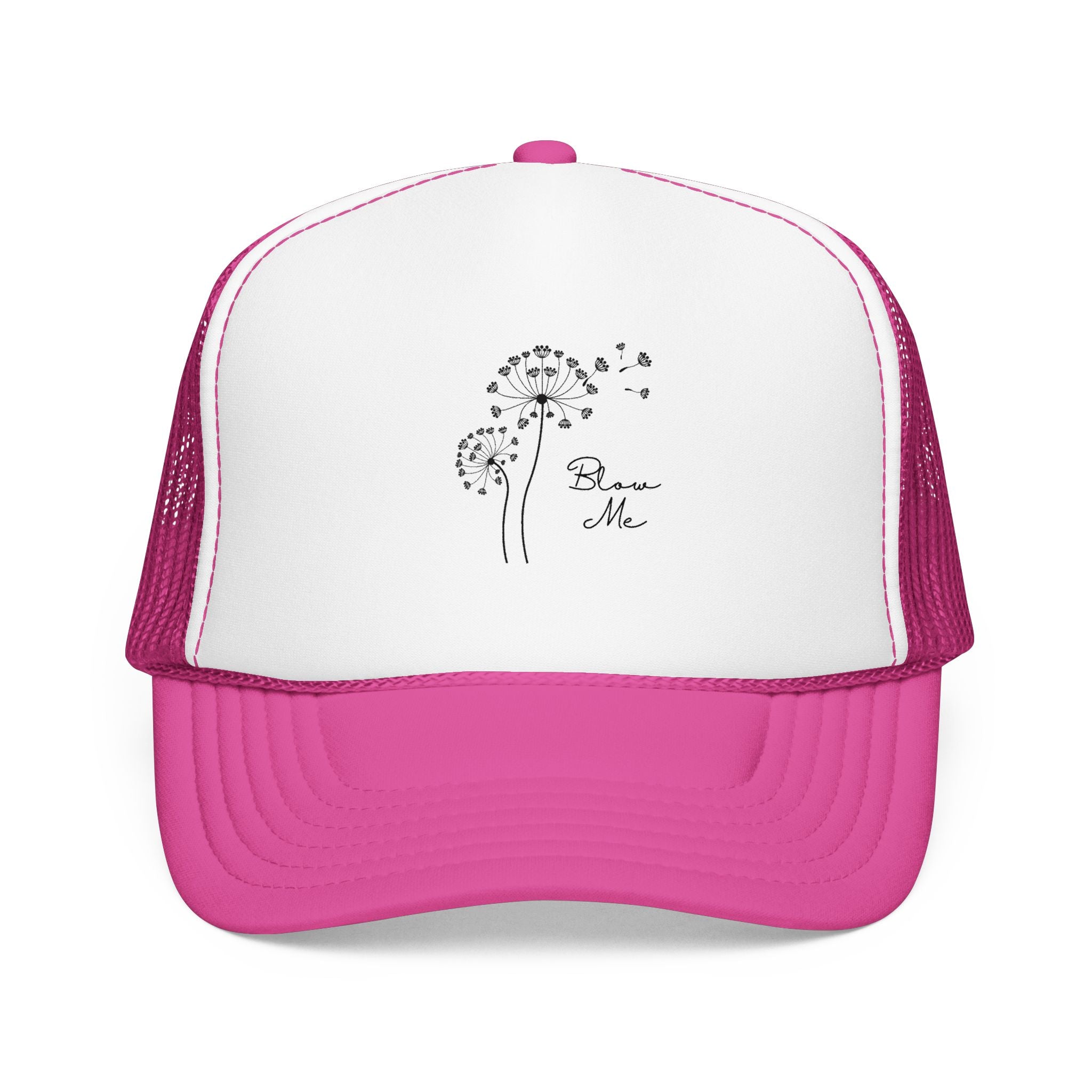 Dandelion Breeze Trucker Hat — 'Make a Wish' Foam Mesh Cap